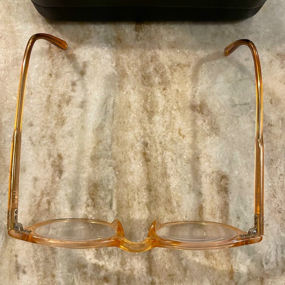 Exceptional Garrett Leight glasses frame, model WINWARD in amber, Jaguar case - Picture 2 of 9